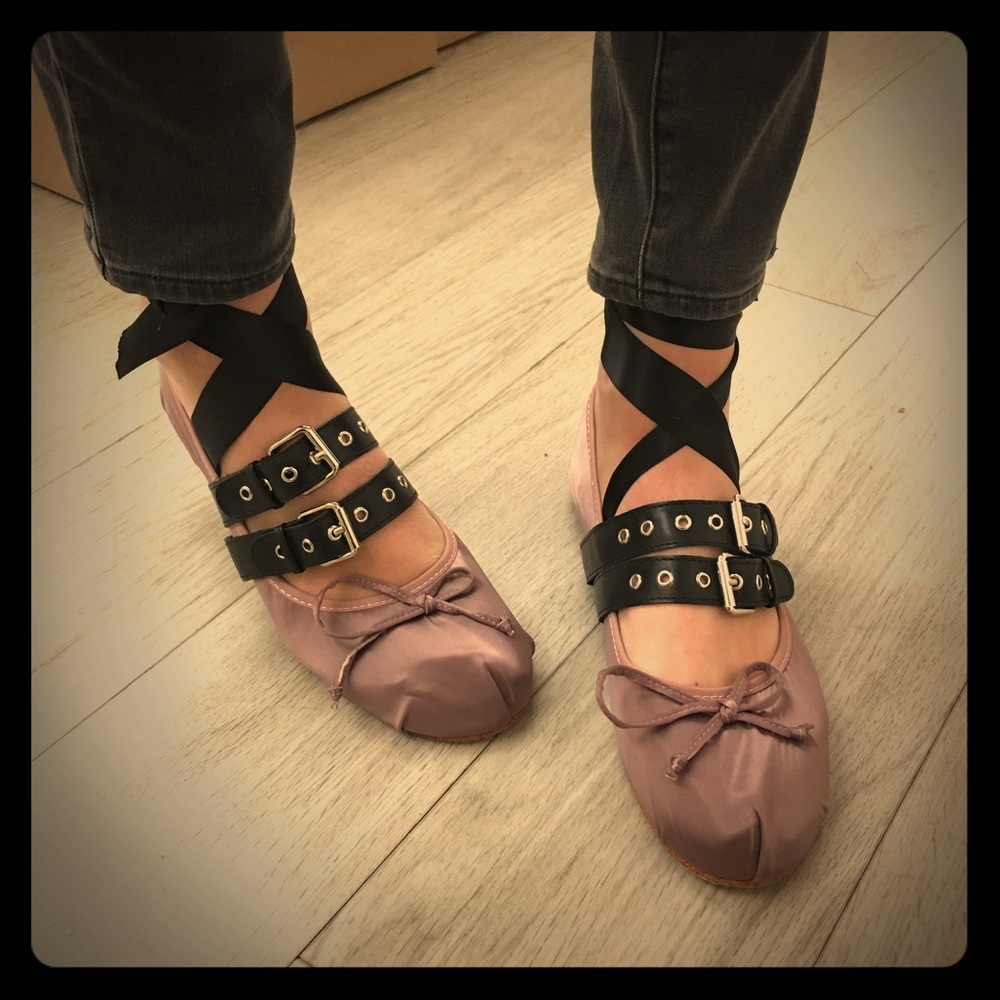 NEW Lace up ballet flats